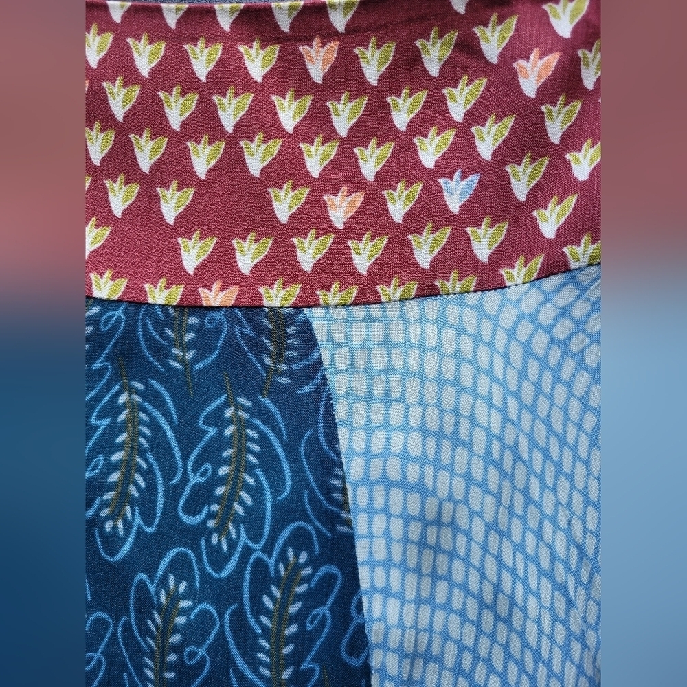 White Stuff Split Print Skirt, VGUC, Size 8 - Picture 8 of 9